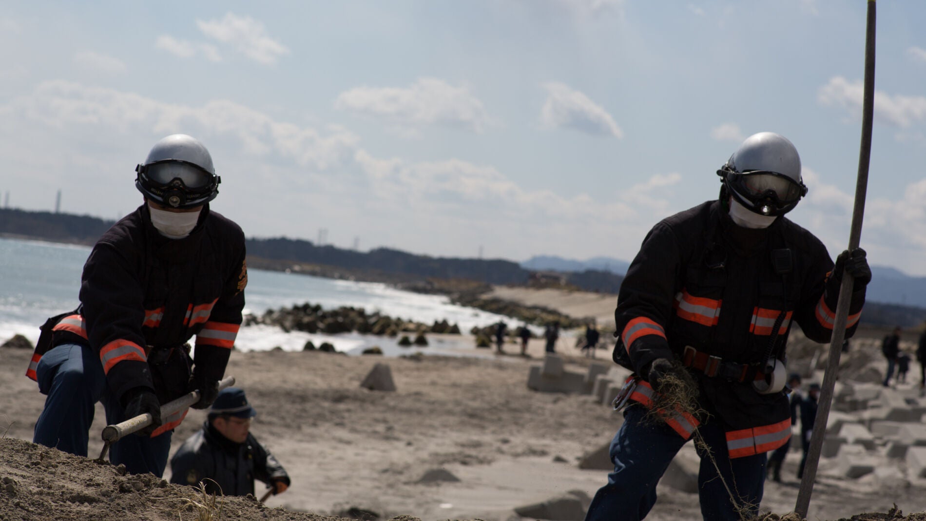 Labores de limpieza en Fukushima
