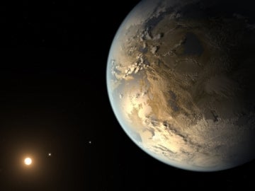 Recreación de Kepler-186f 