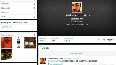 Twitter del aficionado del Barcelona