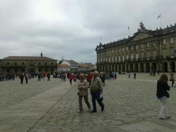 Cielo nublado en Santiago de Compostela