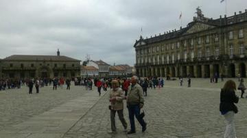 Cielo nublado en Santiago de Compostela