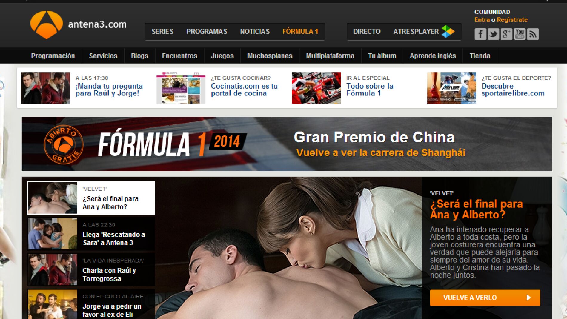 antena3.com líder del EGM