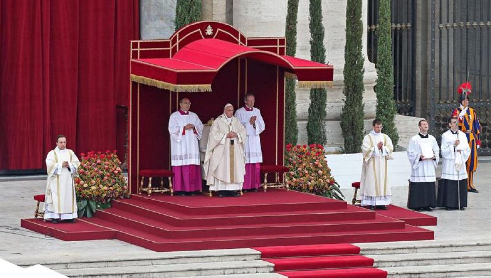 El Papa Francisco en la ceremonia