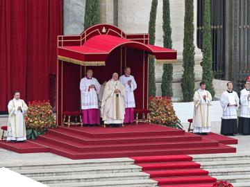 El Papa Francisco en la ceremonia