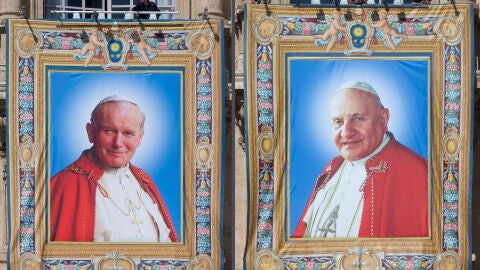 Juan Pablo II y Juan XXIII