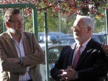 Mariano Rajoy y Arias Cañete en Lalín, Pontevedra