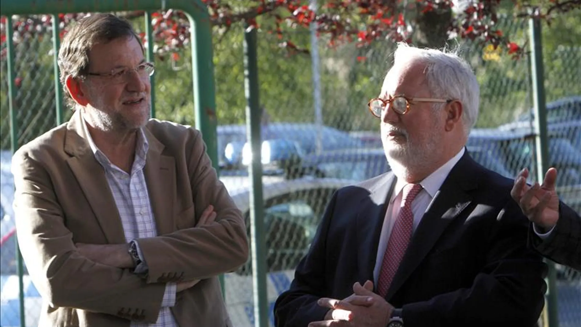 Mariano Rajoy y Arias Cañete en Lalín, Pontevedra