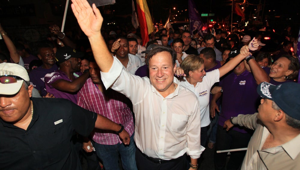 Varela celebra su triunfo electoral