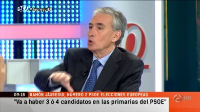 Ramón Jáuregui expone su programa a las europeas en Espejo Público
