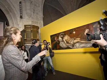 La infanta Elena durante la inauguración La infanta Elena durante la inauguración