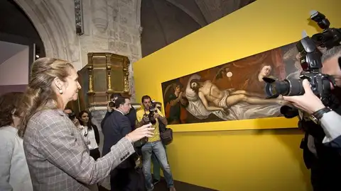 La infanta Elena durante la inauguración La infanta Elena durante la inauguración