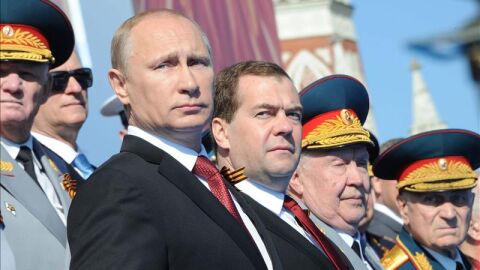 Putin preside el desfile militar del D&iacute;a de la Victoria sobre la Alemania nazi
