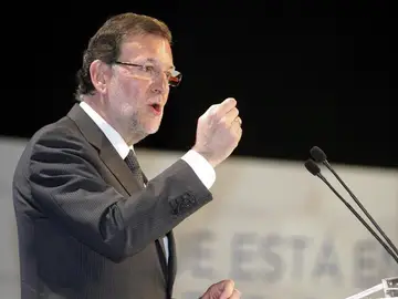 Mariano Rajoy, en un acto de campaña para las europeas Mariano Rajoy, en un acto de campaña para las europeas