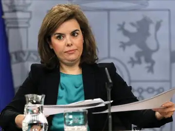 Soraya Saénz de Santamaría tras el Consejo de Ministros Soraya Saénz de Santamaría tras el Consejo de Ministros