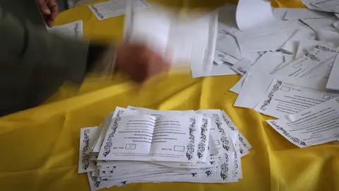 Votos en el referendum de Donetsk Votos en el referendum de Donetsk