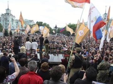 Lugansk celebra su independencia de Ucrania