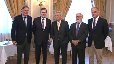 Rajoy pide partidos fuertes para Europa frente 