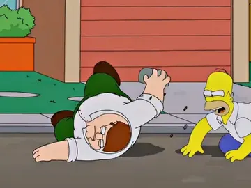 Peter Griffin y Homer Simpson Peter Griffin y Homer Simpson