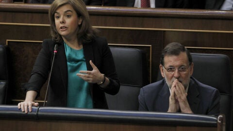 Santamar&iacute;a y Rajoy en el Congreso