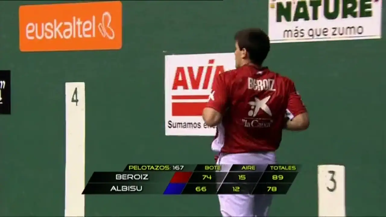 Resumen del partido entre Beroiz y Albisu