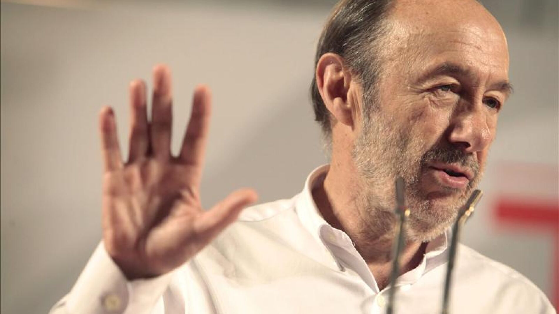 El secretario general del PSOE, Alfredo P&eacute;rez Rubalcaba