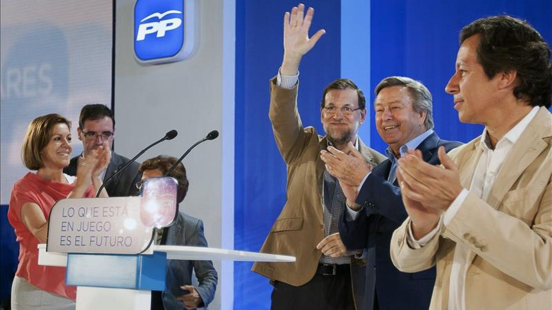 Mariano Rajoy durante el mitin