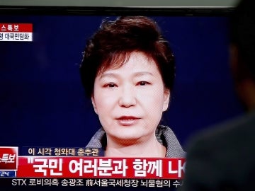Retransmisión de la presidenta surcoreana