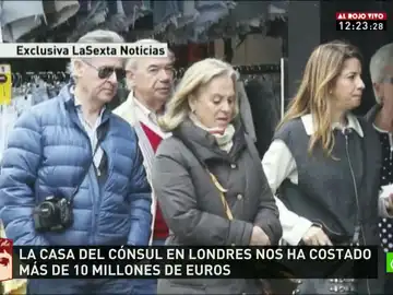Miguel Blesa junto al cónsul español en Londres, Rafael Jover Miguel Blesa junto al cónsul español en Londres, Rafael Jover