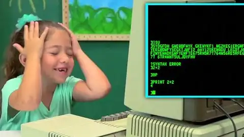 Una de las niñas participantes en el experimento Una de las niñas participantes en el experimento