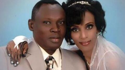 Foto de la boda de Mariam Yahya y su marido