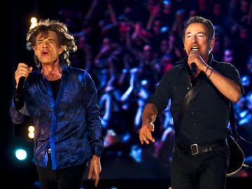 Mick Jagger y Bruce Springsteen