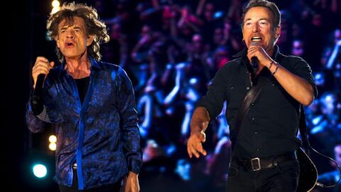 Mick Jagger y Bruce Springsteen