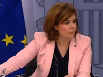 Soraya Sáenz de Santamaría, tras en Consejo de Ministros