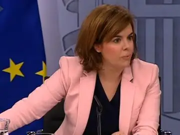 Soraya Sáenz de Santamaría, tras en Consejo de Ministros Soraya Sáenz de Santamaría, tras en Consejo de Ministros