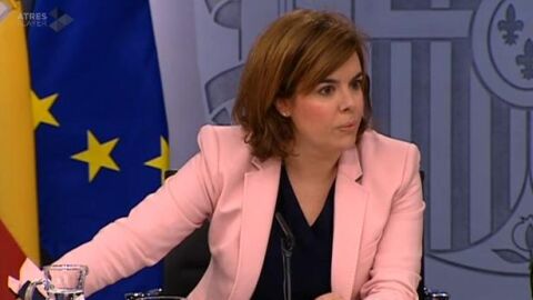 Soraya S&aacute;enz de Santamar&iacute;a, tras en Consejo de Ministros