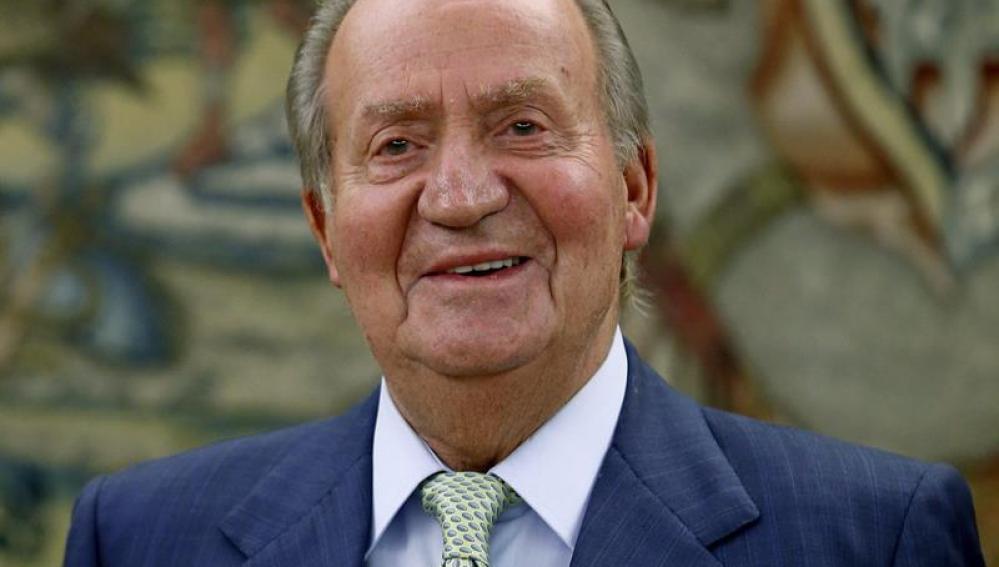 El Rey Juan Carlos durante la audiencia con el presidente de la Cámara de Comercio de EEUU