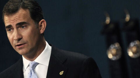 El pr&iacute;ncipe Felipe en un acto