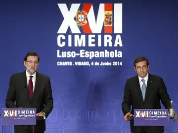 Rajoy y Passos Coelho. Rajoy y Passos Coelho.