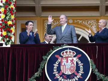 El Rey, emocionado, agradece la ovación en Las Ventas. El Rey, emocionado, agradece la ovación en Las Ventas.