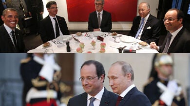 Obama y Putin se evitan en París pero se lanzan mensajes sobre Ucrania