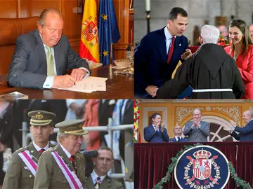 Las imágenes de la abdicación del Rey Las imágenes de la abdicación del Rey