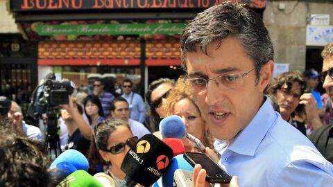  El aspirante a secretario general del PSOE, Eduardo Madina