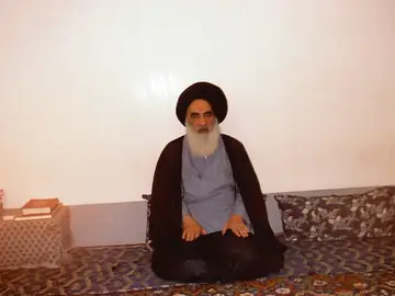 El principal clérigo chií de Irak, Alí al Sistaní El principal clérigo chií de Irak, Alí al Sistaní