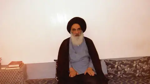 El principal clérigo chií de Irak, Alí al Sistaní El principal clérigo chií de Irak, Alí al Sistaní