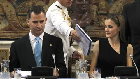 Los Príncipes de Asturias en un acto oficial Los Príncipes de Asturias en un acto oficial