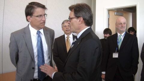 Artur Mas en su viaje a EEUU