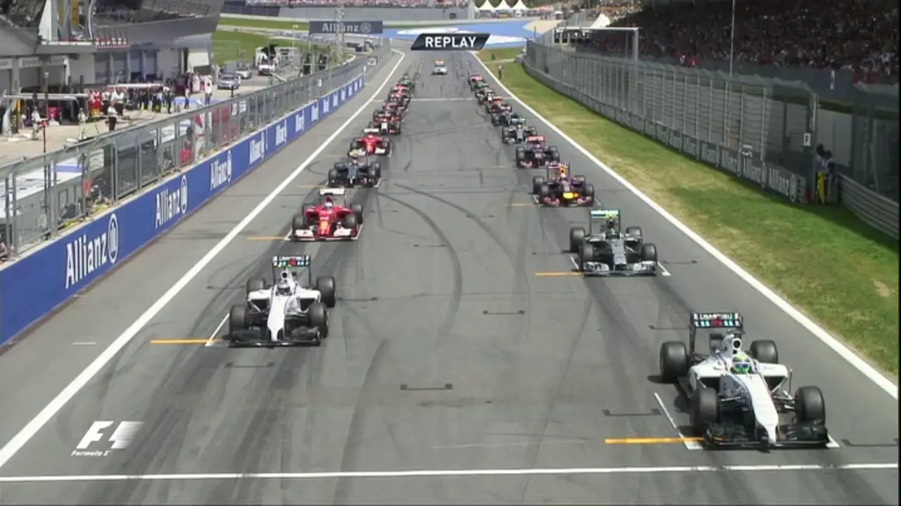 Así ha sido la salida del GP de Austria