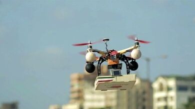 Una pizzería de Rusia comienza a entregar sus pedidos utilizando drones