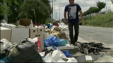 Siguen las protestas entre los vecinos por la huelga de basuras en Lugo