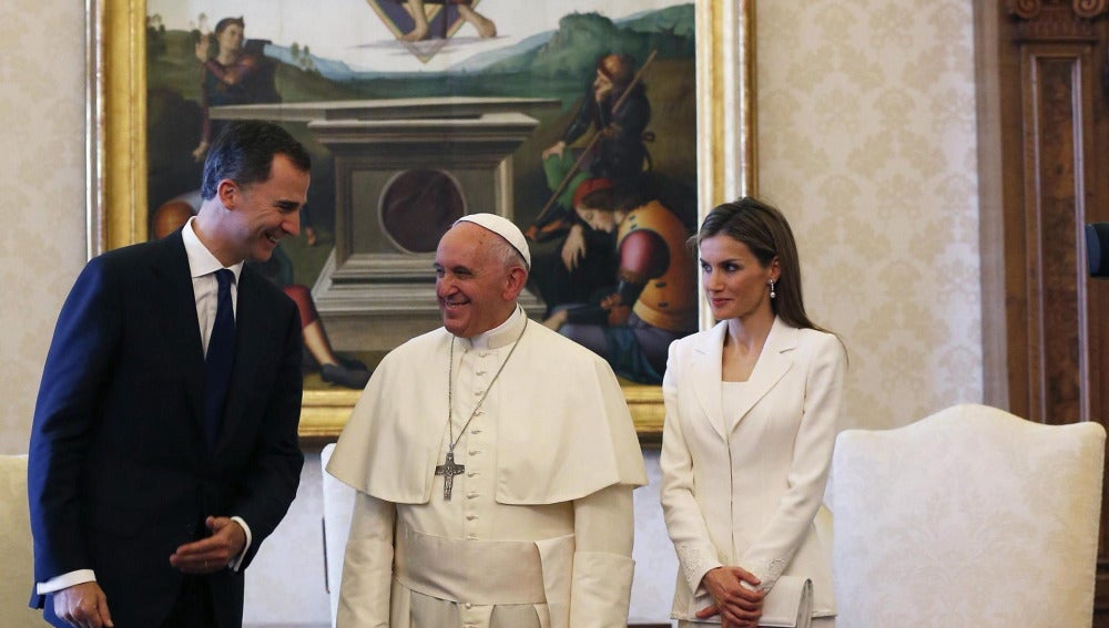 Los Reyes, con el Papa en el Vaticano